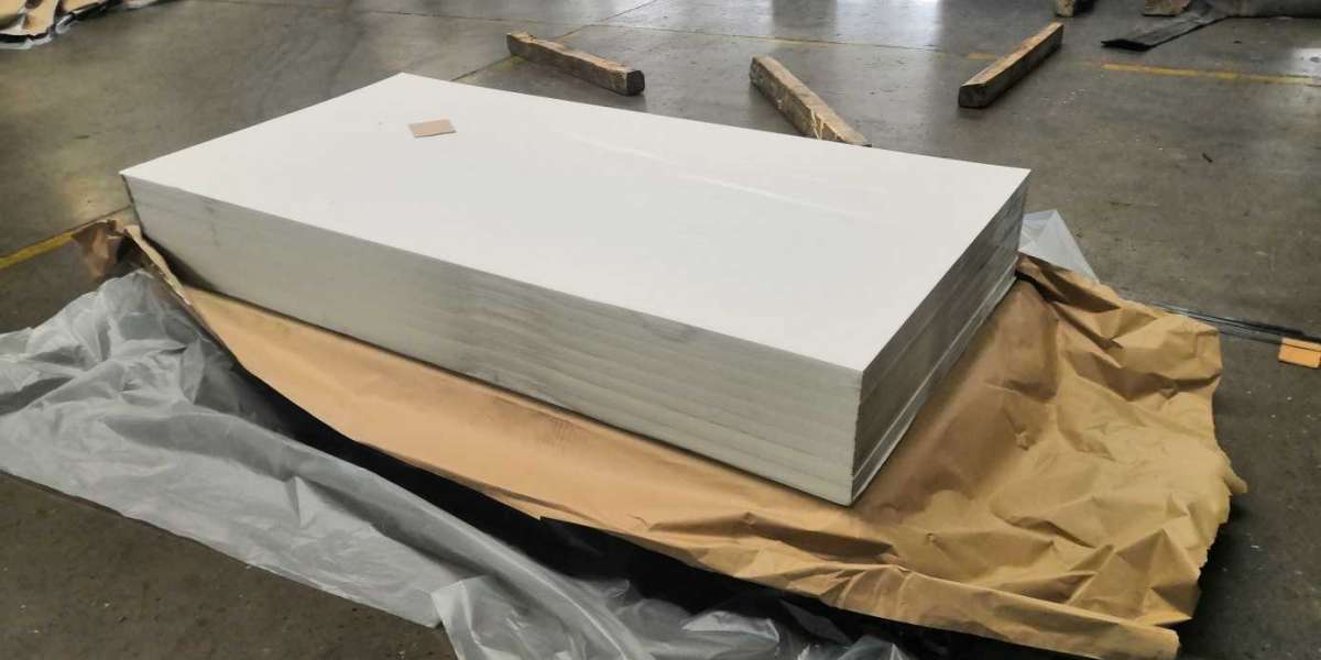 Marketplace space of polished aluminium replicate sheet