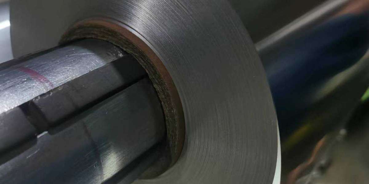 Production aluminum foil by means of non-stop casting method